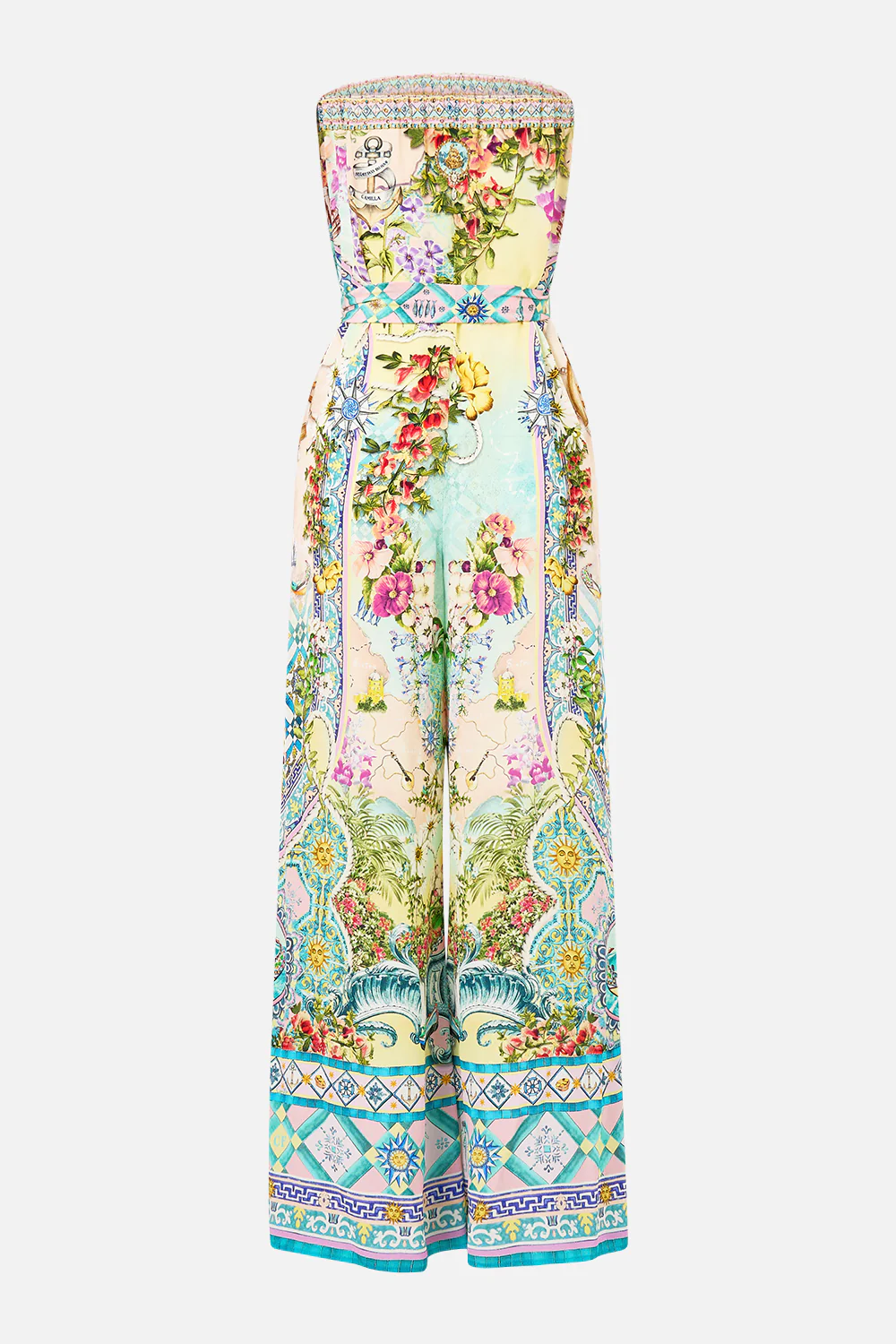 TIE WAIST STRAPLESS JUMPSUIT JUST COASTING - Image 8