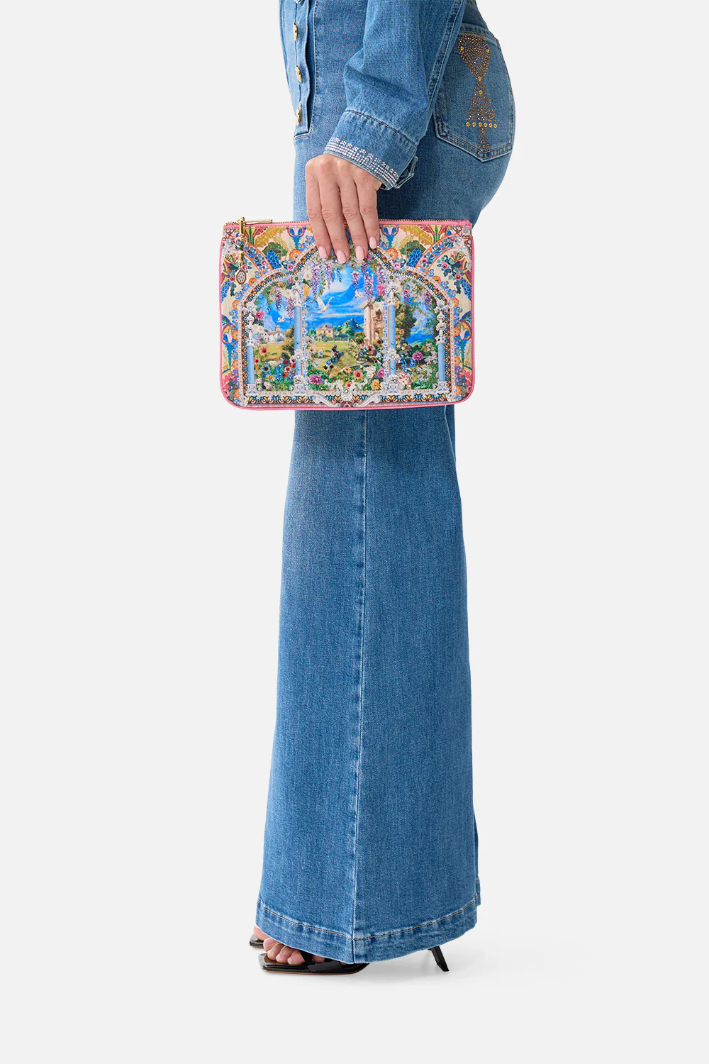 SMALL CANVAS CLUTCH NAVÀS NOUVEAU - Image 5