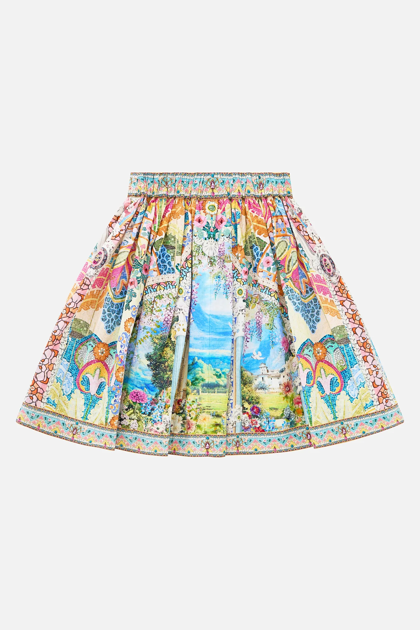 KIDS GATHERED A LINE MIDI SKIRT NAVÀS NOUVEAU - Image 2
