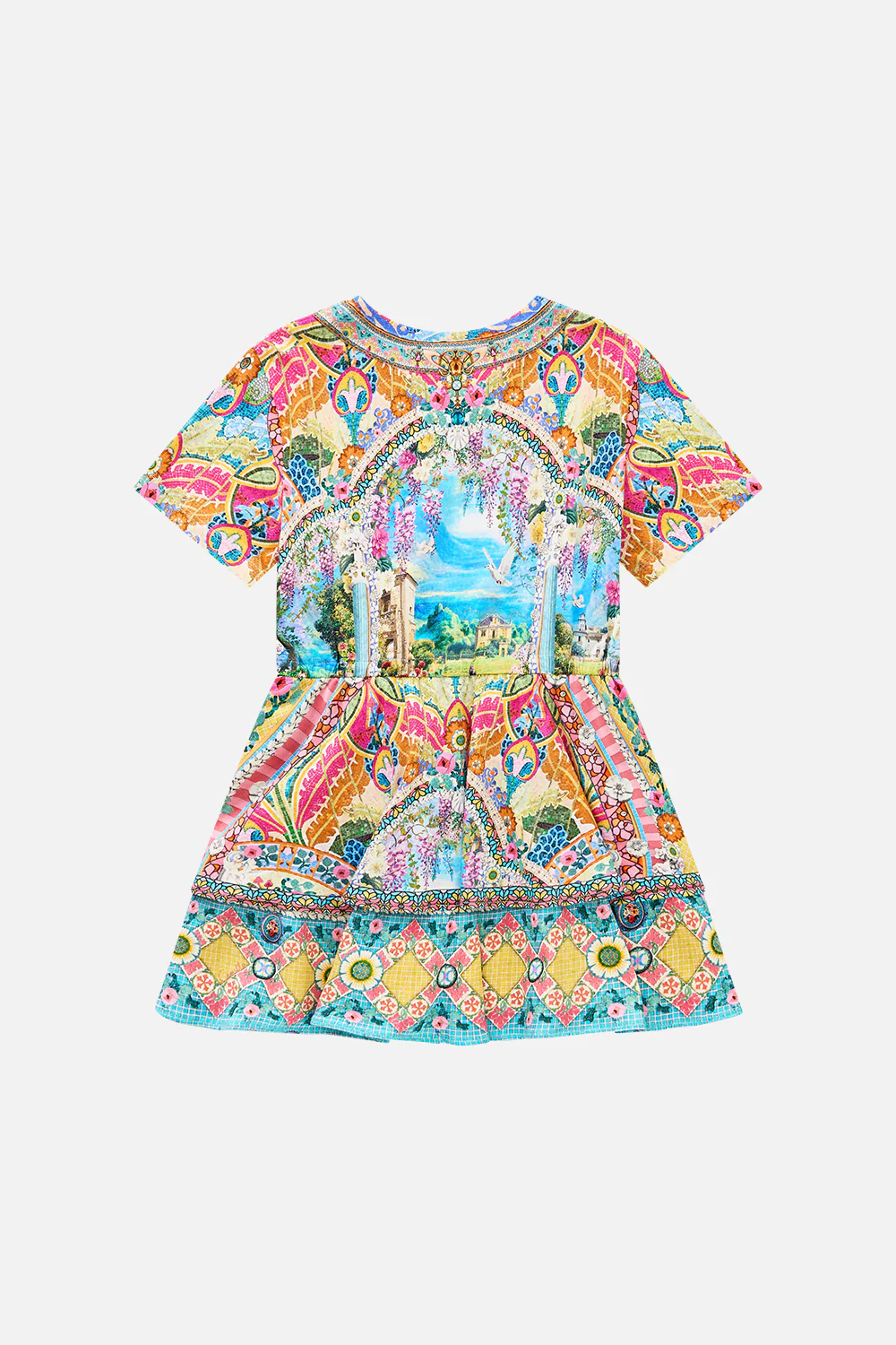 KIDS TEE MINI DRESS WITH LAYERED SKIRT NAVÀS NOUVEAU - Image 2