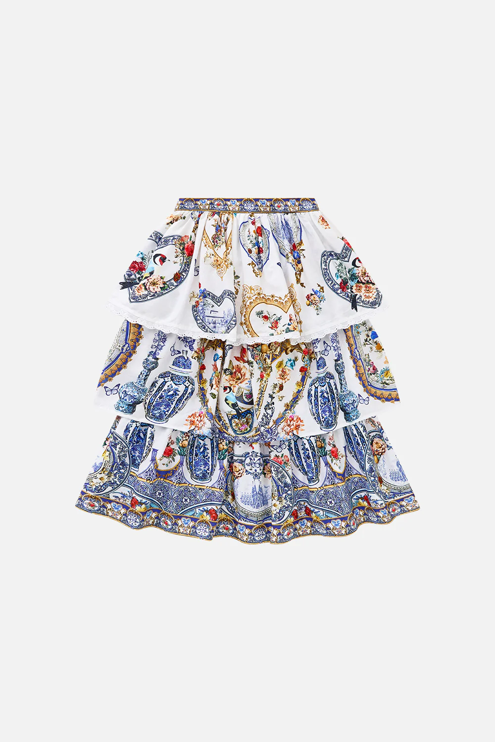 KIDS LAYERED RUFFLE MAXI SKIRT THE POTTERY PARLOUR