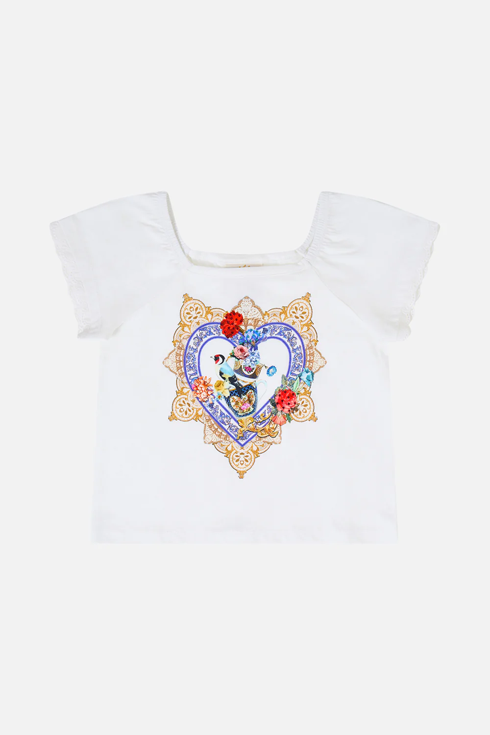 KIDS SHORT SLEEVE SQUARE NECK TEE THE POTTERY PARLOUR