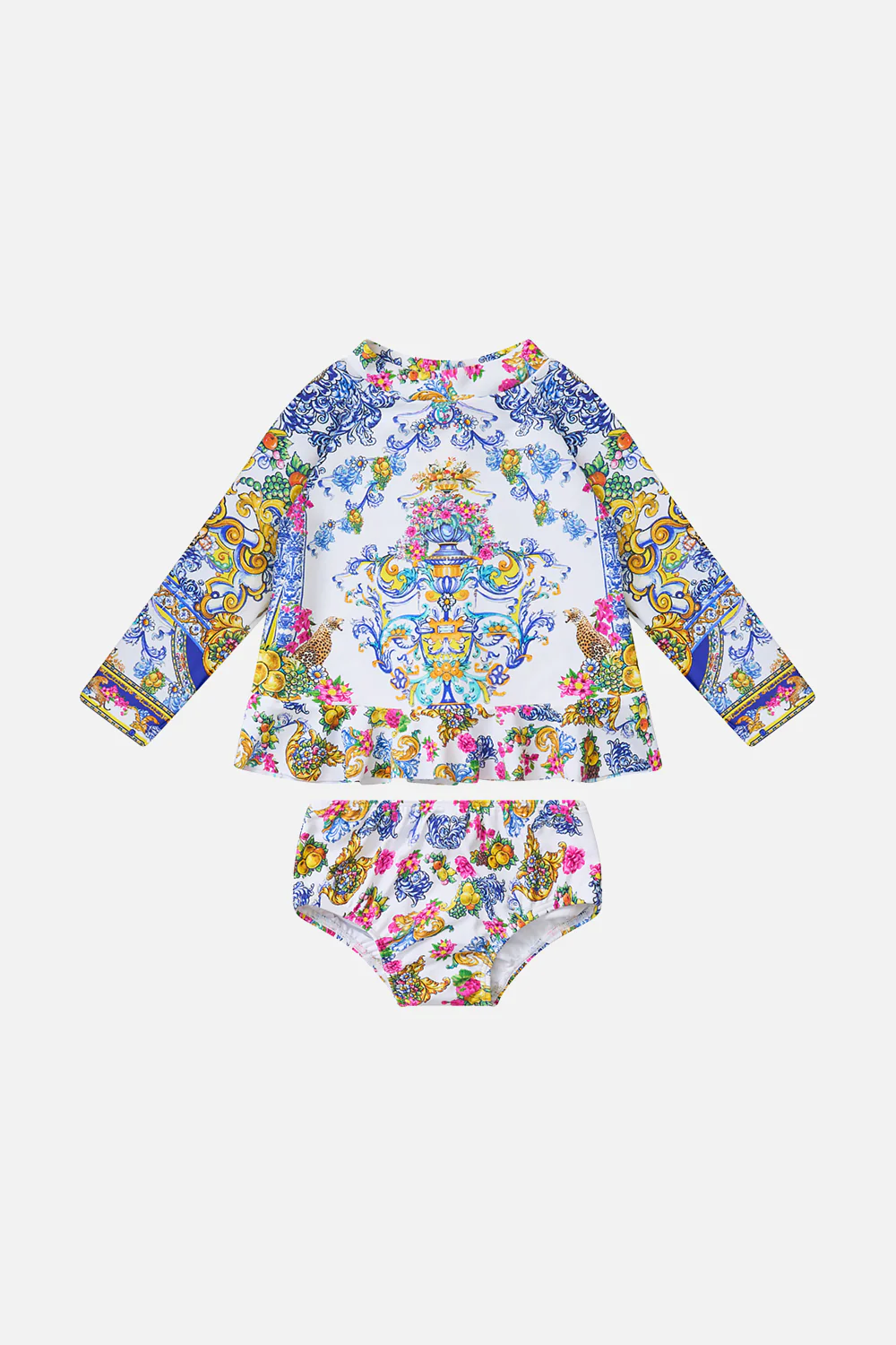 BABIES FRILL HEM RASHIE WITH BIKINI BOTTOM SET ESPAÑA NIRVANA