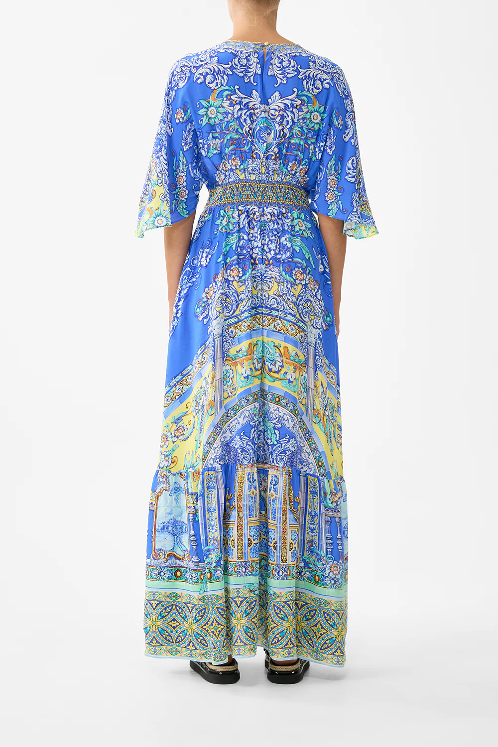 WAISTED DRESS WITH HEM RUFFLE BENEATH THE ANDALUSIAN SUN - Image 2