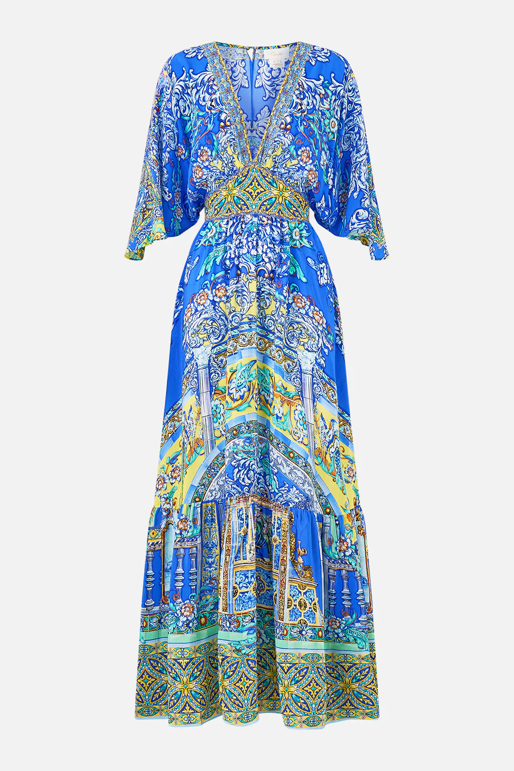 WAISTED DRESS WITH HEM RUFFLE BENEATH THE ANDALUSIAN SUN - Image 3