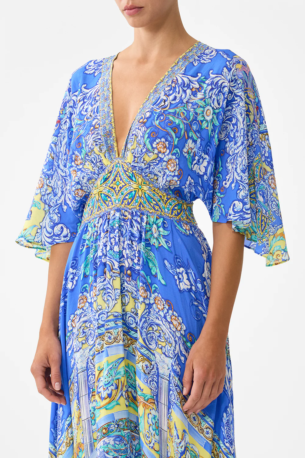WAISTED DRESS WITH HEM RUFFLE BENEATH THE ANDALUSIAN SUN - Image 5