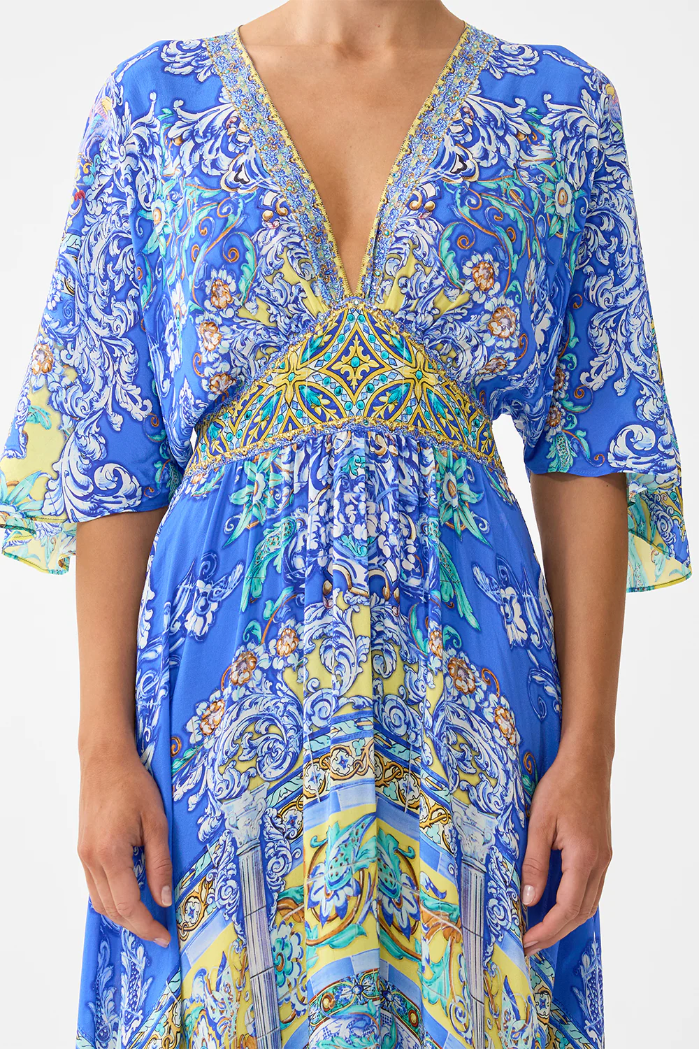 WAISTED DRESS WITH HEM RUFFLE BENEATH THE ANDALUSIAN SUN - Image 6