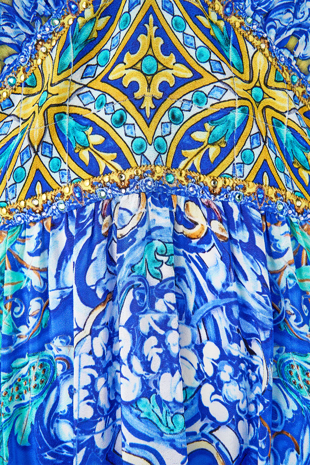 WAISTED DRESS WITH HEM RUFFLE BENEATH THE ANDALUSIAN SUN - Image 8