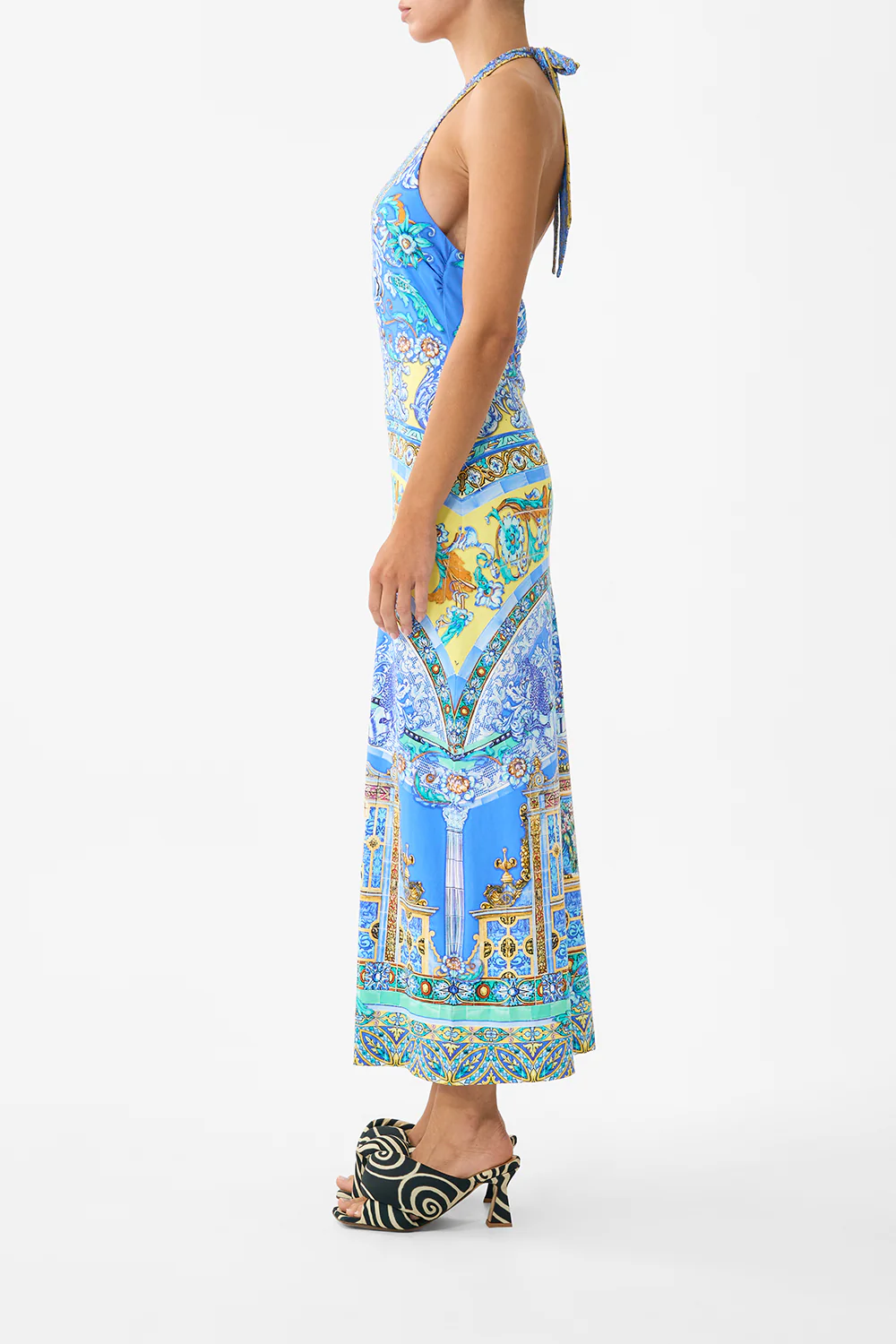 JERSEY HALTER DRESS BENEATH THE ANDALUSIAN SUN - Image 4