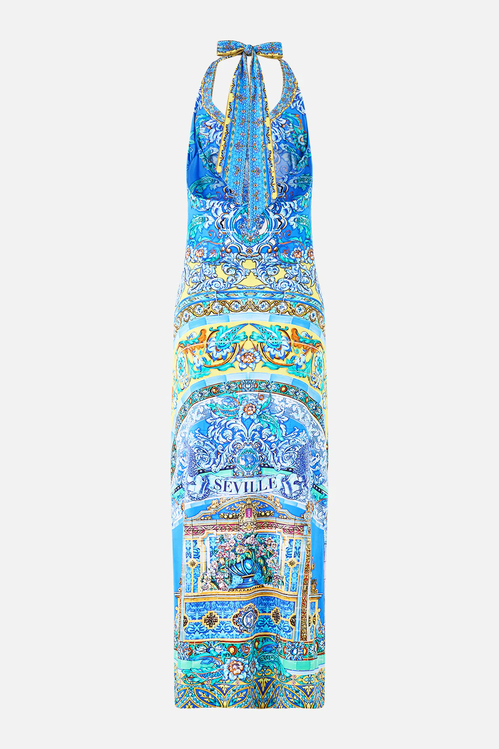 JERSEY HALTER DRESS BENEATH THE ANDALUSIAN SUN - Image 7