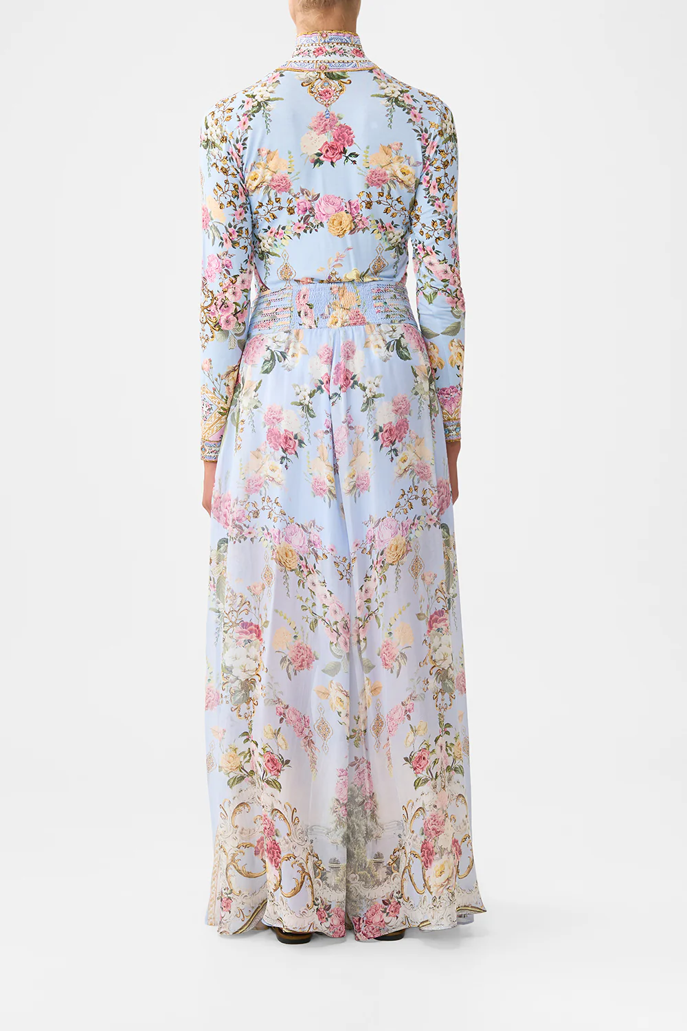 WAISTED WIDE LEG PANT TILED IN TIME - Image 2