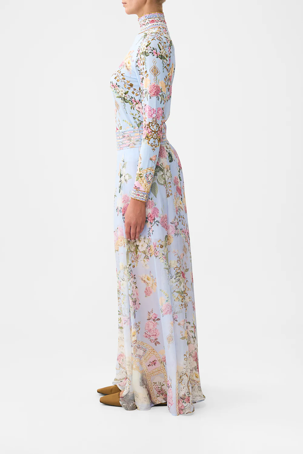 WAISTED WIDE LEG PANT TILED IN TIME - Image 4