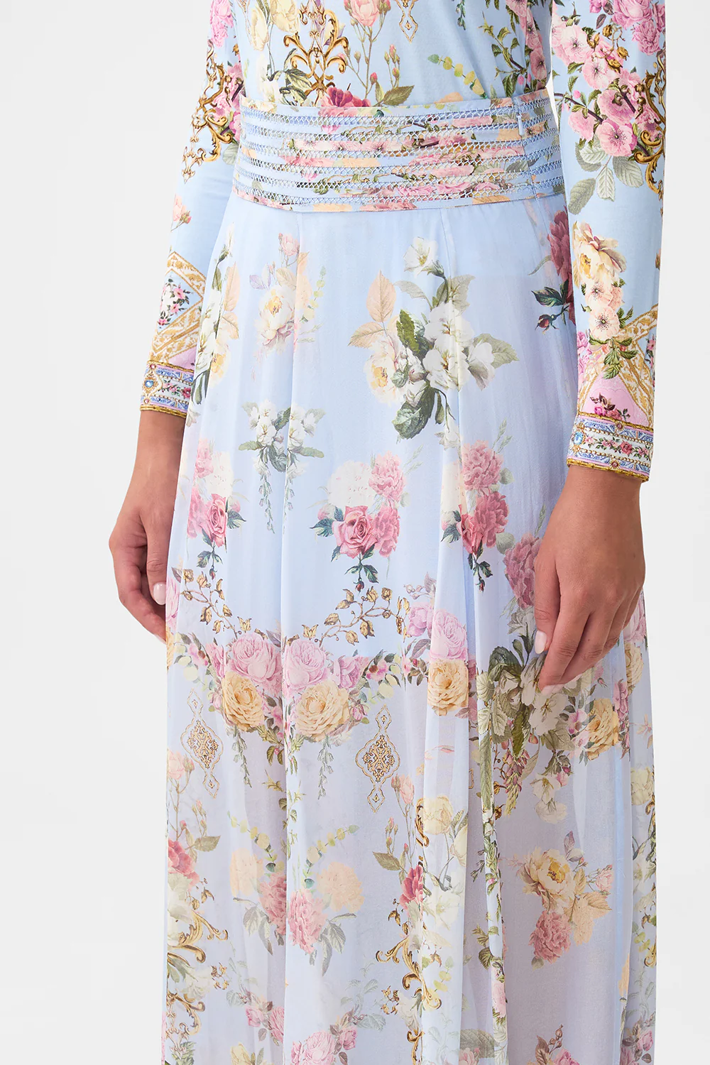 WAISTED WIDE LEG PANT TILED IN TIME - Image 5