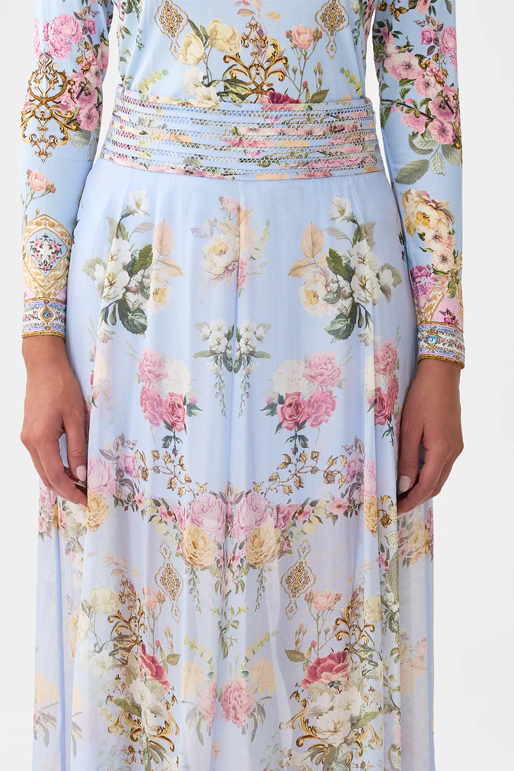 WAISTED WIDE LEG PANT TILED IN TIME - Image 6
