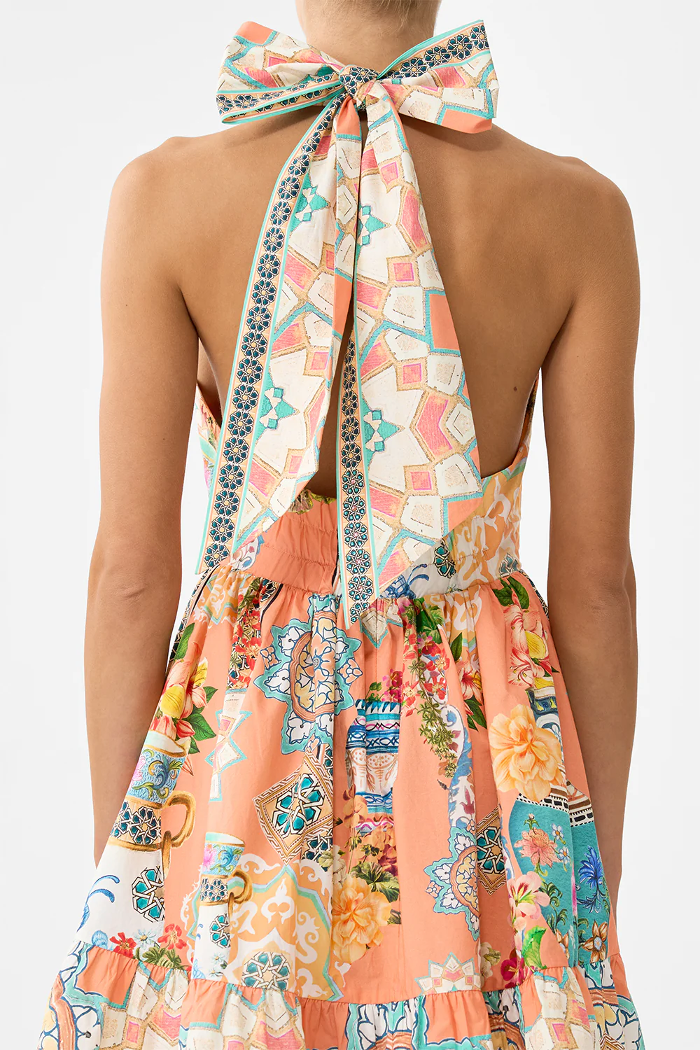 RUFFLE HEM HALTER SHORT DRESS MEET ME IN MALLORCA - Image 7