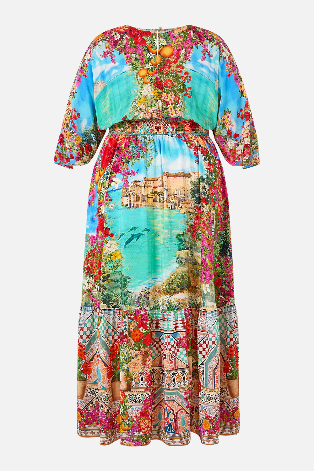 WAISTED DRESS WITH HEM RUFFLE MEET ME IN MALLORCA - Image 10