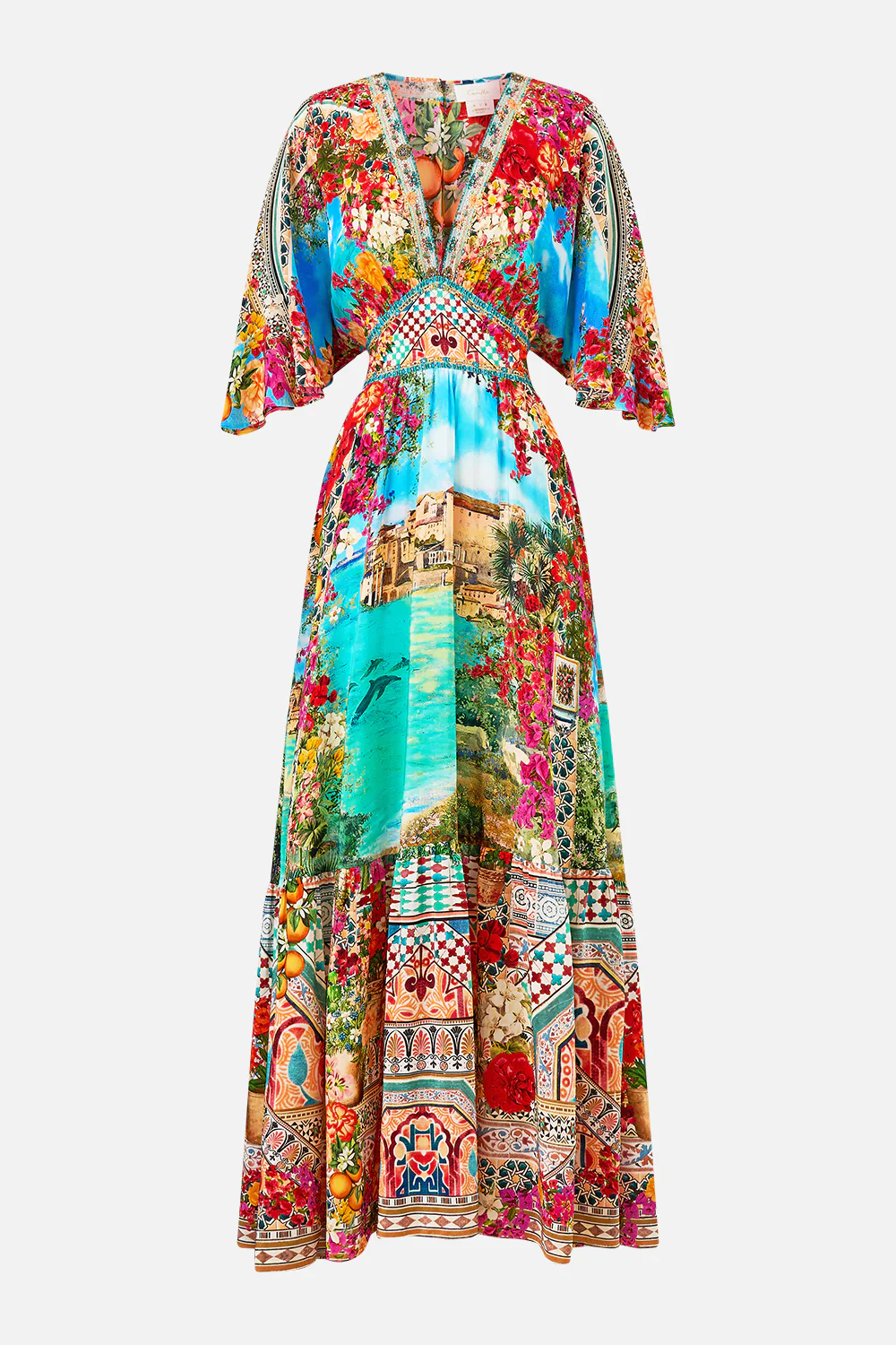 WAISTED DRESS WITH HEM RUFFLE MEET ME IN MALLORCA - Image 3