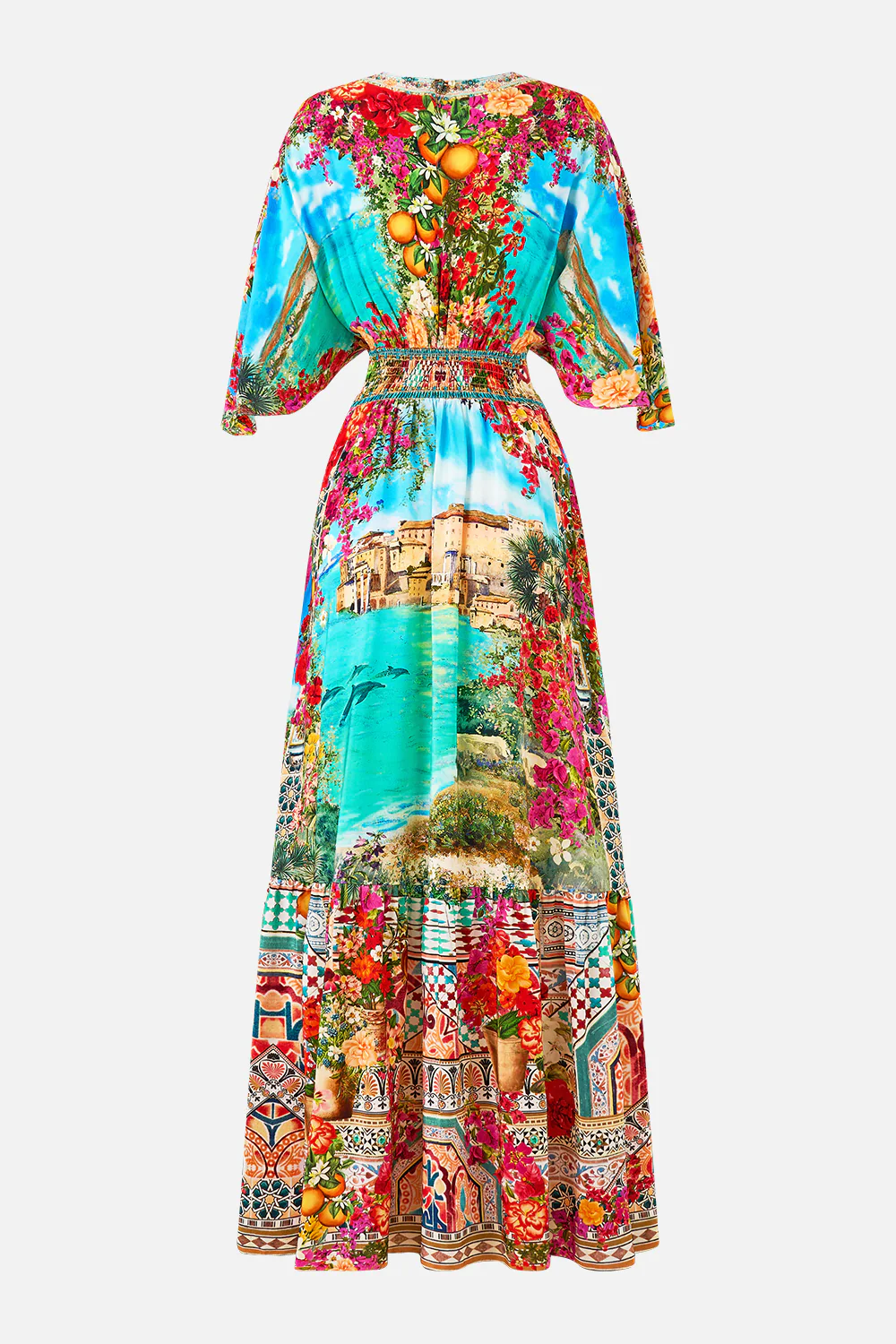 WAISTED DRESS WITH HEM RUFFLE MEET ME IN MALLORCA - Image 7
