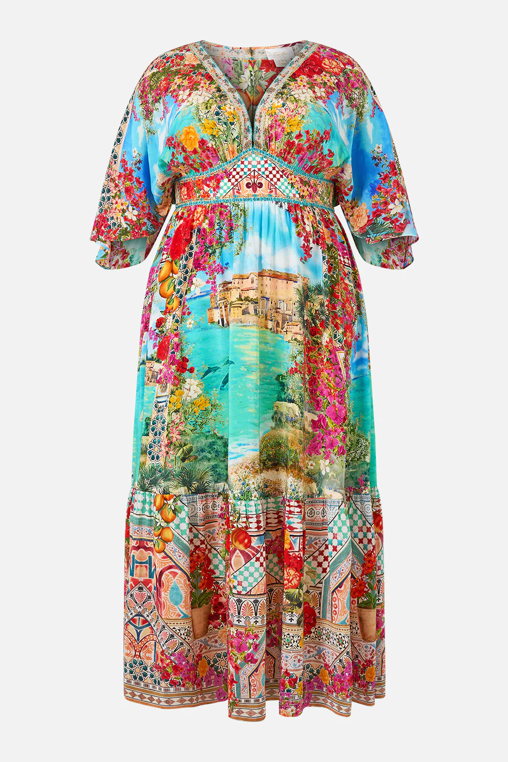 WAISTED DRESS WITH HEM RUFFLE MEET ME IN MALLORCA - Image 9
