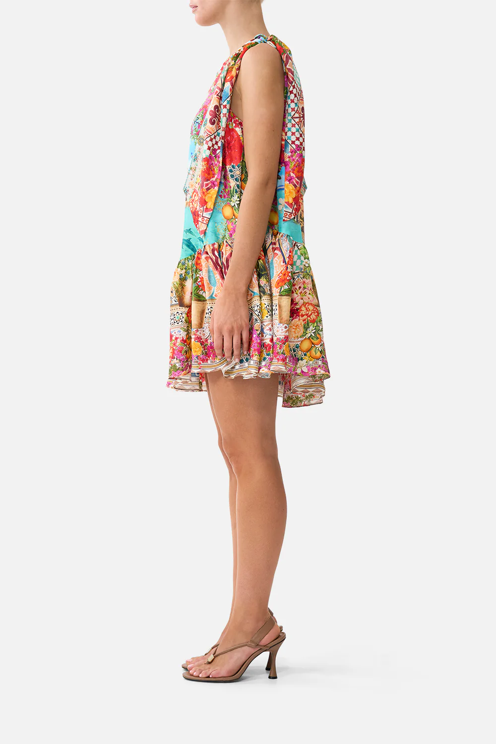 TIE ONE SHOULDER SHORT DRESS MEET ME IN MALLORCA - Image 4