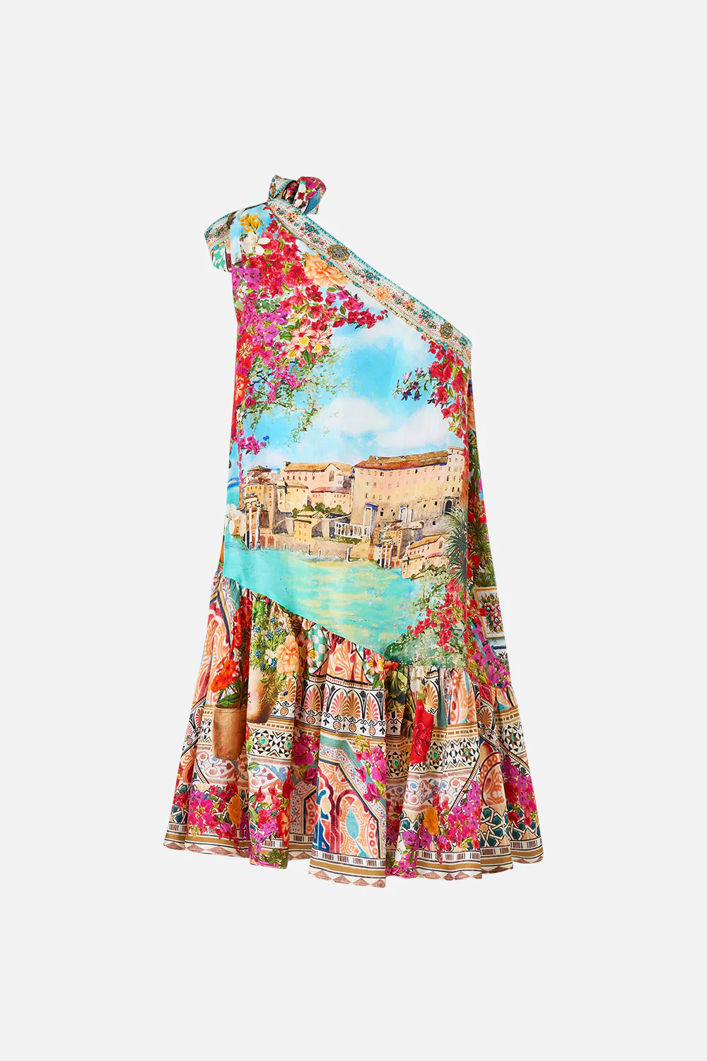 TIE ONE SHOULDER SHORT DRESS MEET ME IN MALLORCA - Image 6