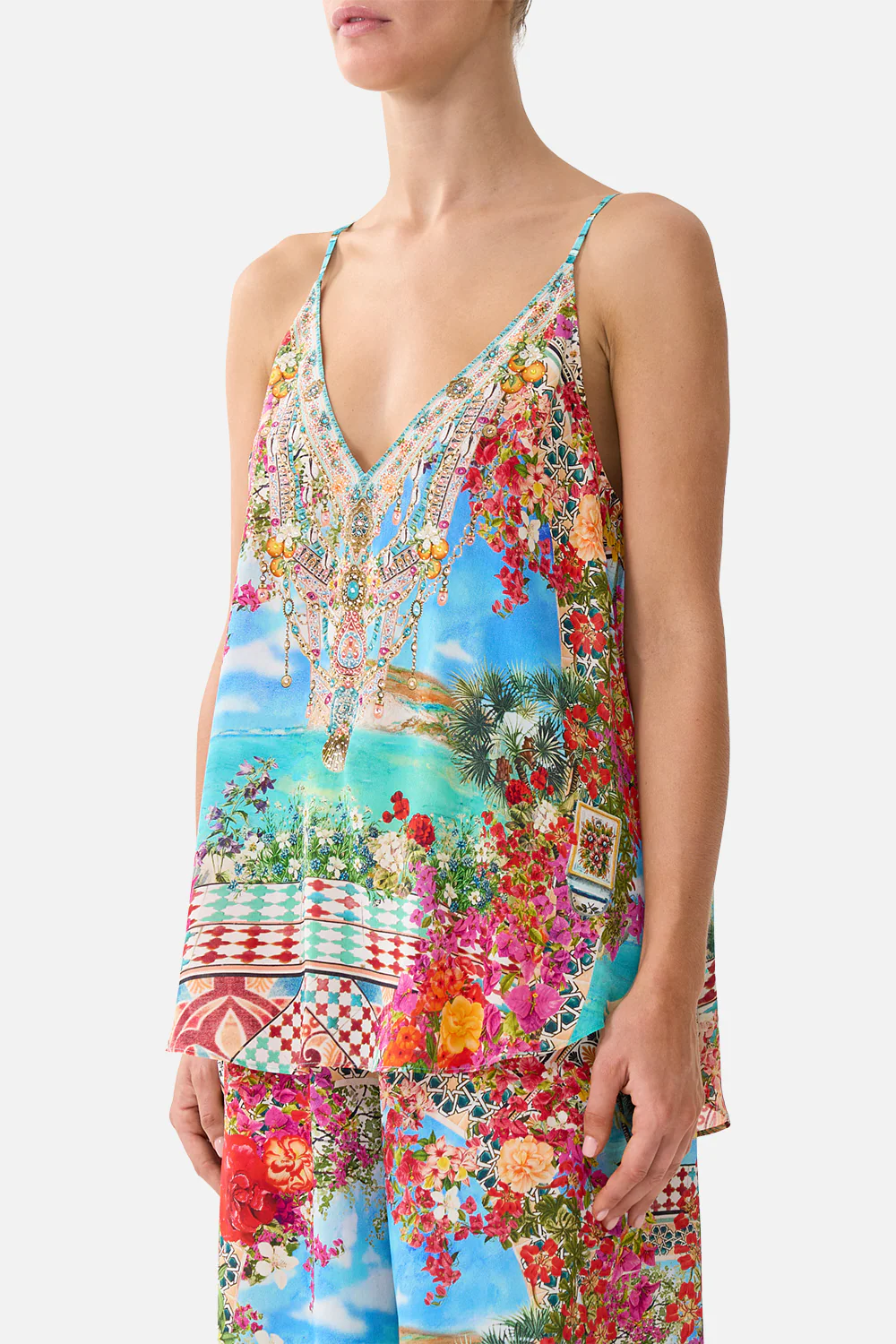 V NECK CAMI MEET ME IN MALLORCA - Image 5