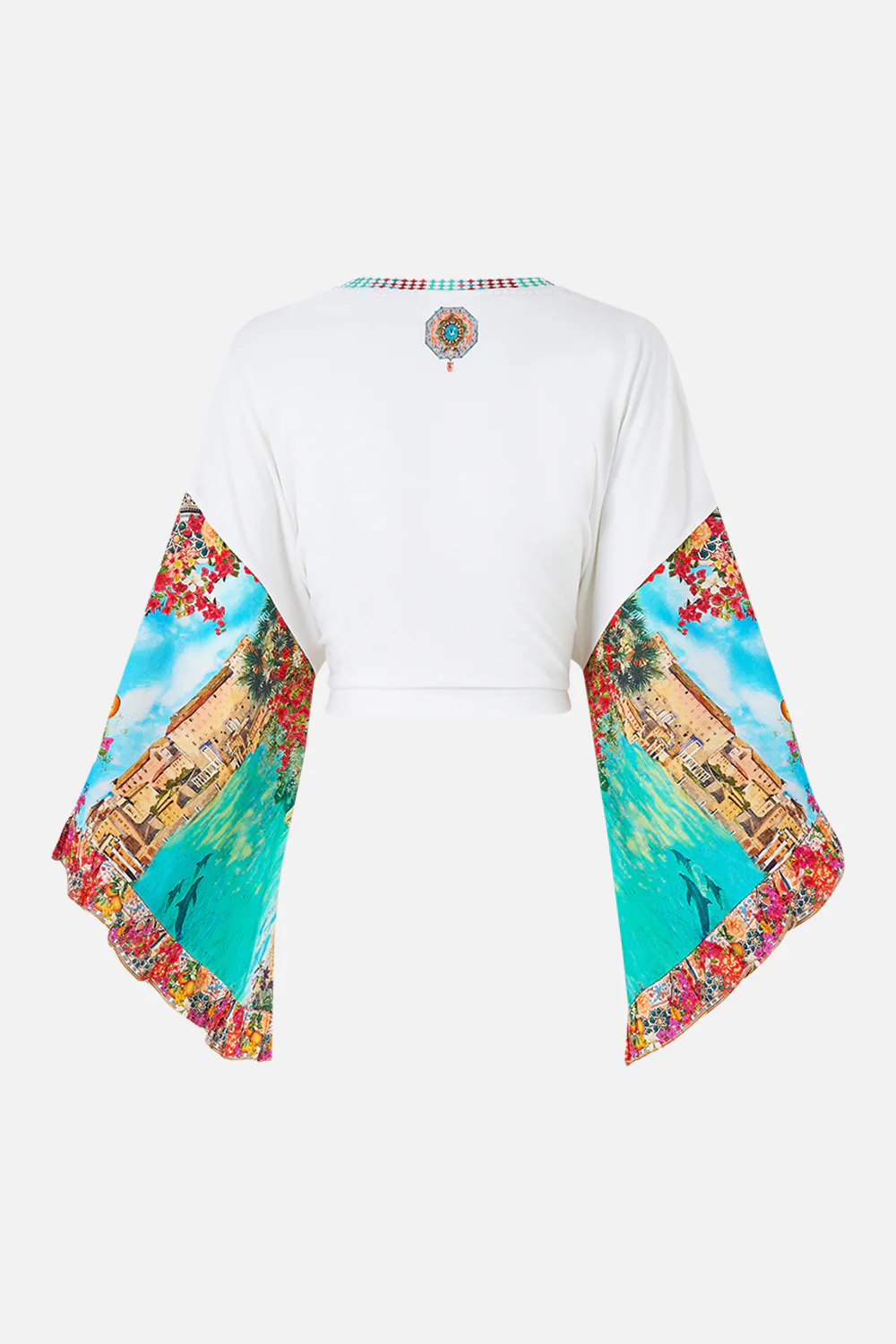 TIE FRONT RUFFLE SLEEVE T-SHIRT MEET ME IN MALLORCA - Image 6