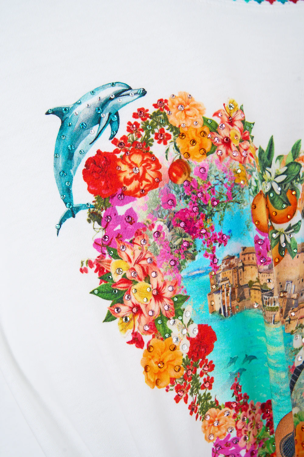 TIE FRONT RUFFLE SLEEVE T-SHIRT MEET ME IN MALLORCA - Image 7