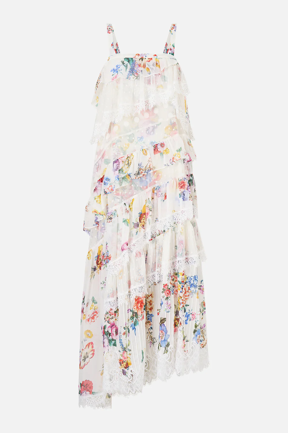 ASYMMETRIC SPLICED LACE DRESS I LEFT MY HEART IN GRANADA - Image 3