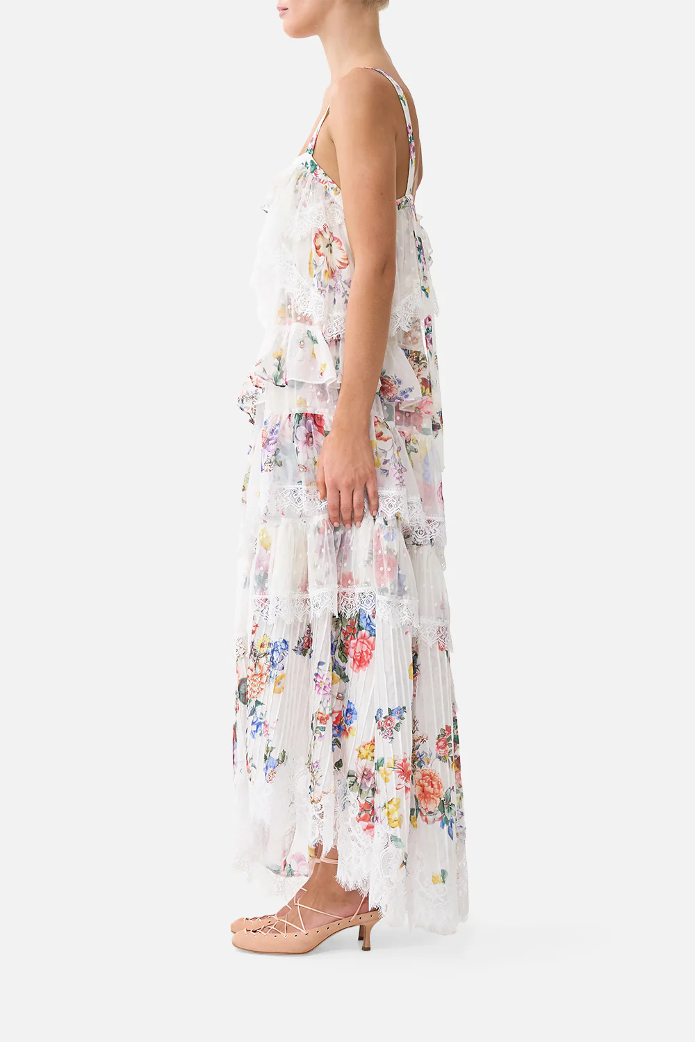 ASYMMETRIC SPLICED LACE DRESS I LEFT MY HEART IN GRANADA - Image 4