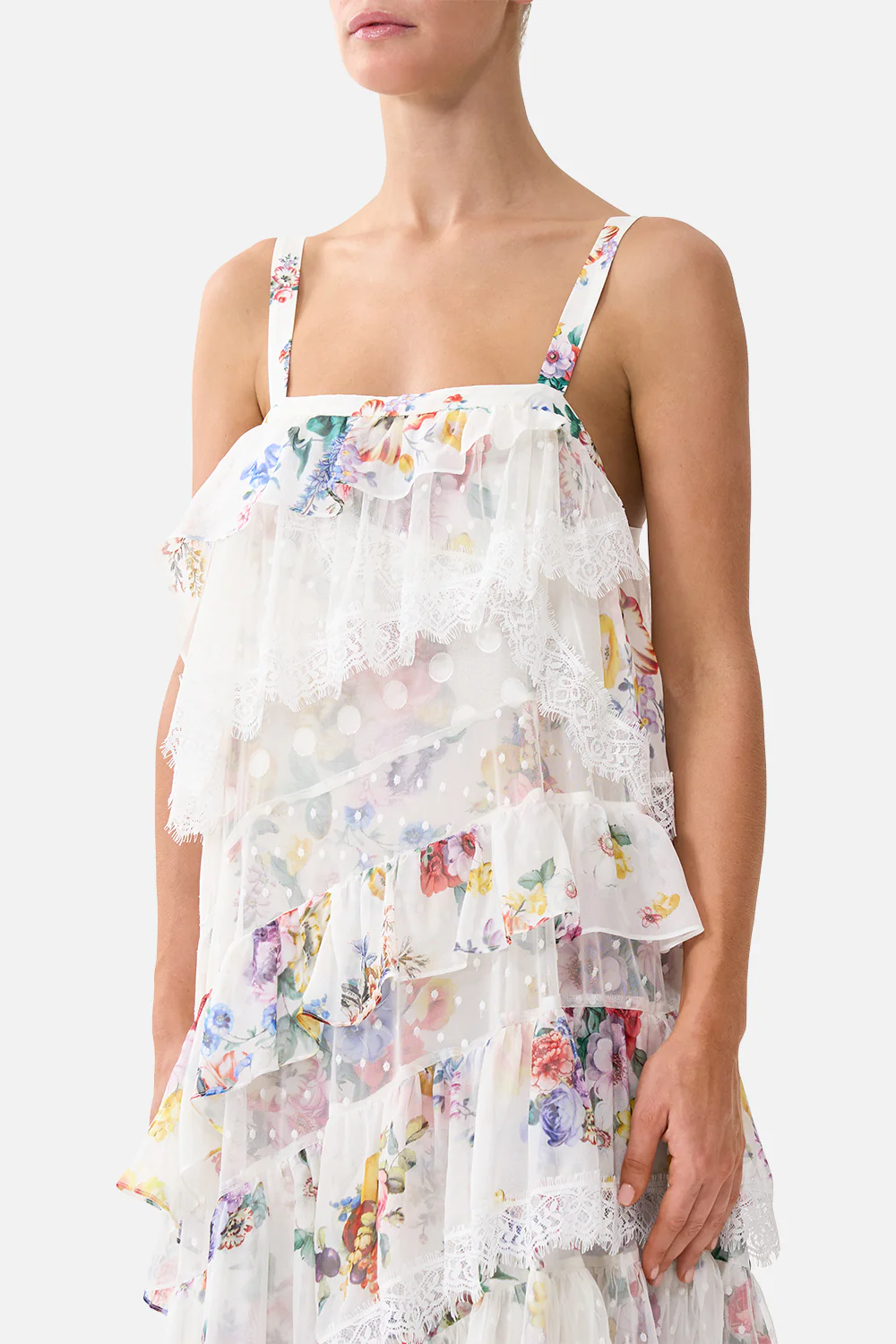 ASYMMETRIC SPLICED LACE DRESS I LEFT MY HEART IN GRANADA - Image 5