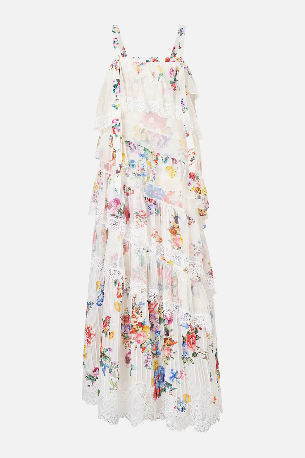 ASYMMETRIC SPLICED LACE DRESS I LEFT MY HEART IN GRANADA - Image 6