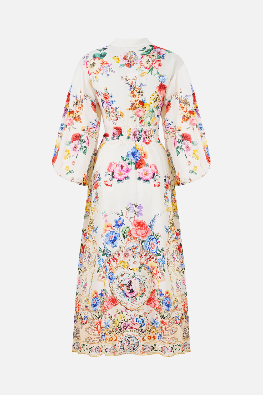 WAIST TIE SHIRT DRESS WITH BUBBLE SLEEVE I LEFT MY HEART IN GRANADA - Image 7