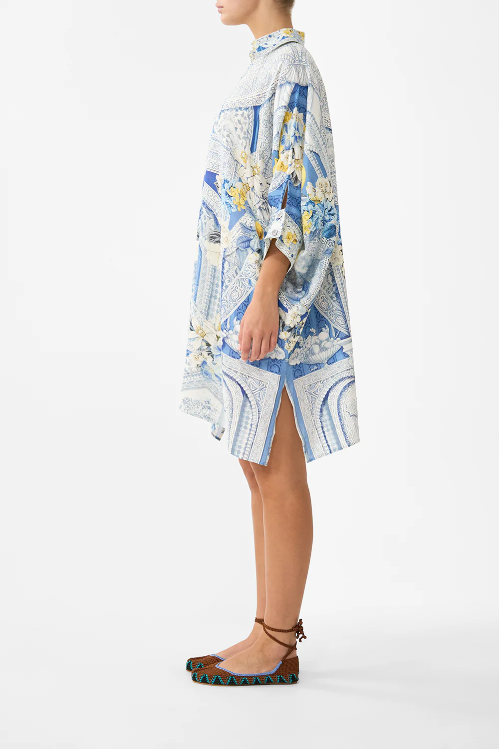 WIDE BODY COLLARED KAFTAN DE NADA GRANADA - Image 4