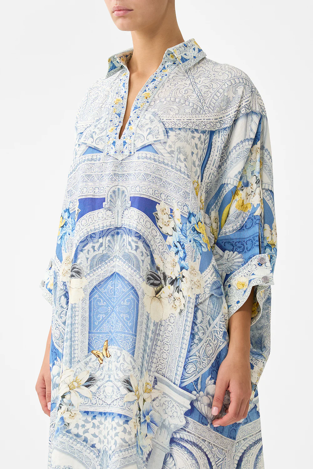 WIDE BODY COLLARED KAFTAN DE NADA GRANADA - Image 5