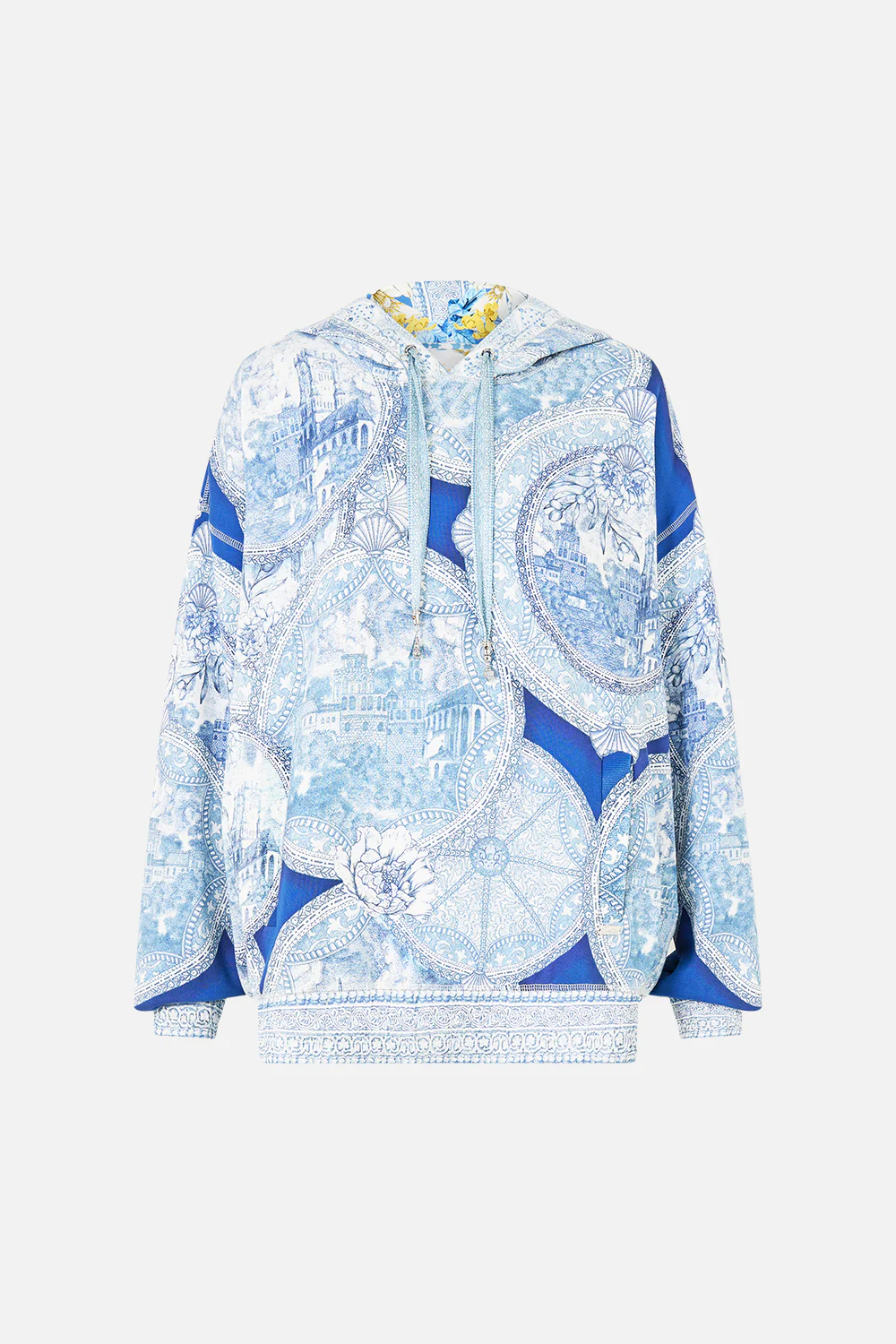 CONTRAST BAND HOODIE WITH SIDE POCKETS DE NADA GRANADA - Image 3