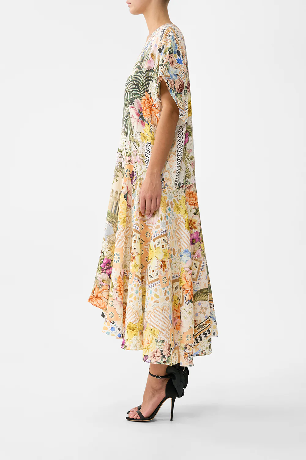 V NECK KAFTAN WITH DROP WAIST THE ARCHITECTS OF ALCÁZAR - Image 4