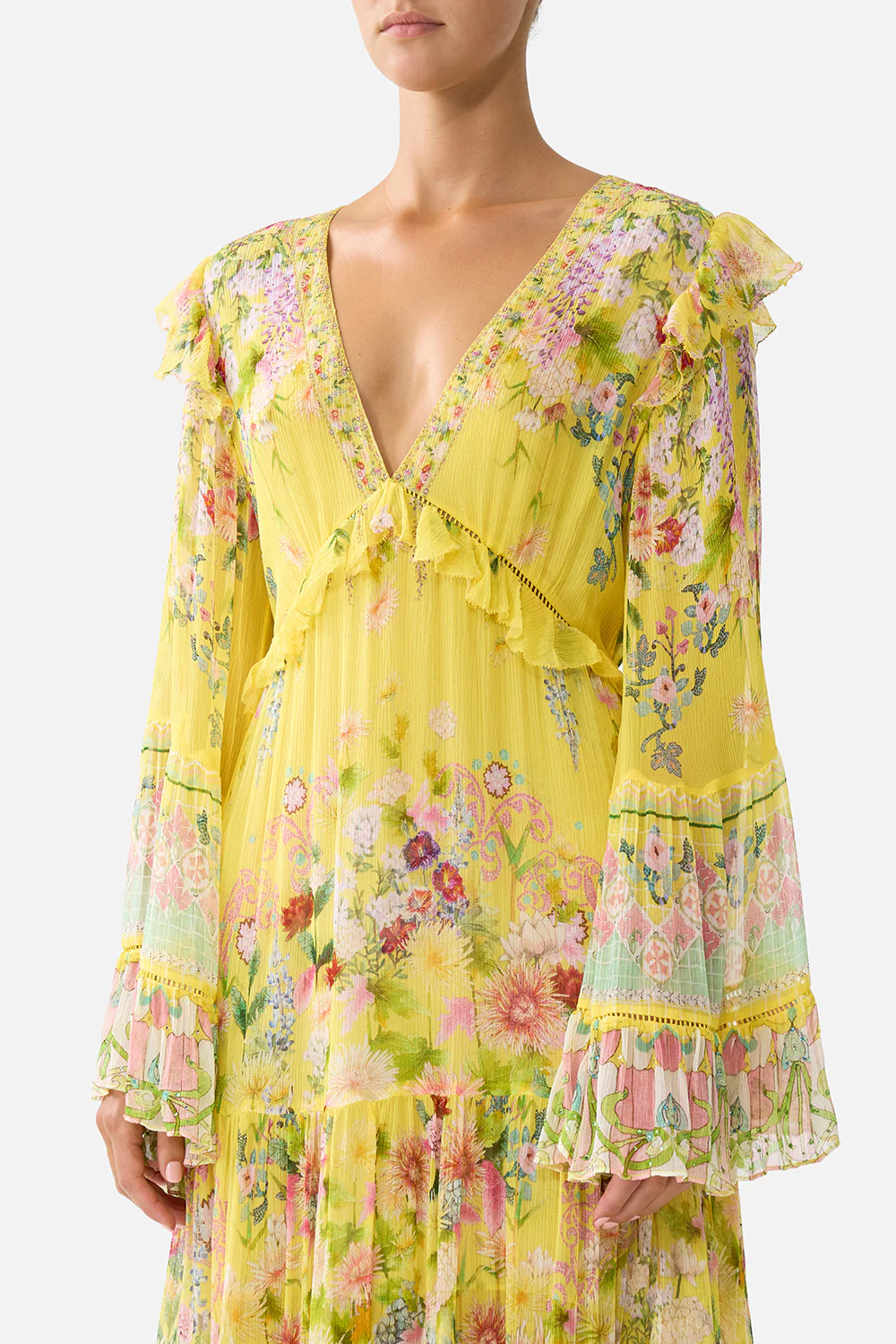 TIERED MIDI DRESS WITH WAIST RUFFLE DETAIL LADY LIMONADA - Image 5
