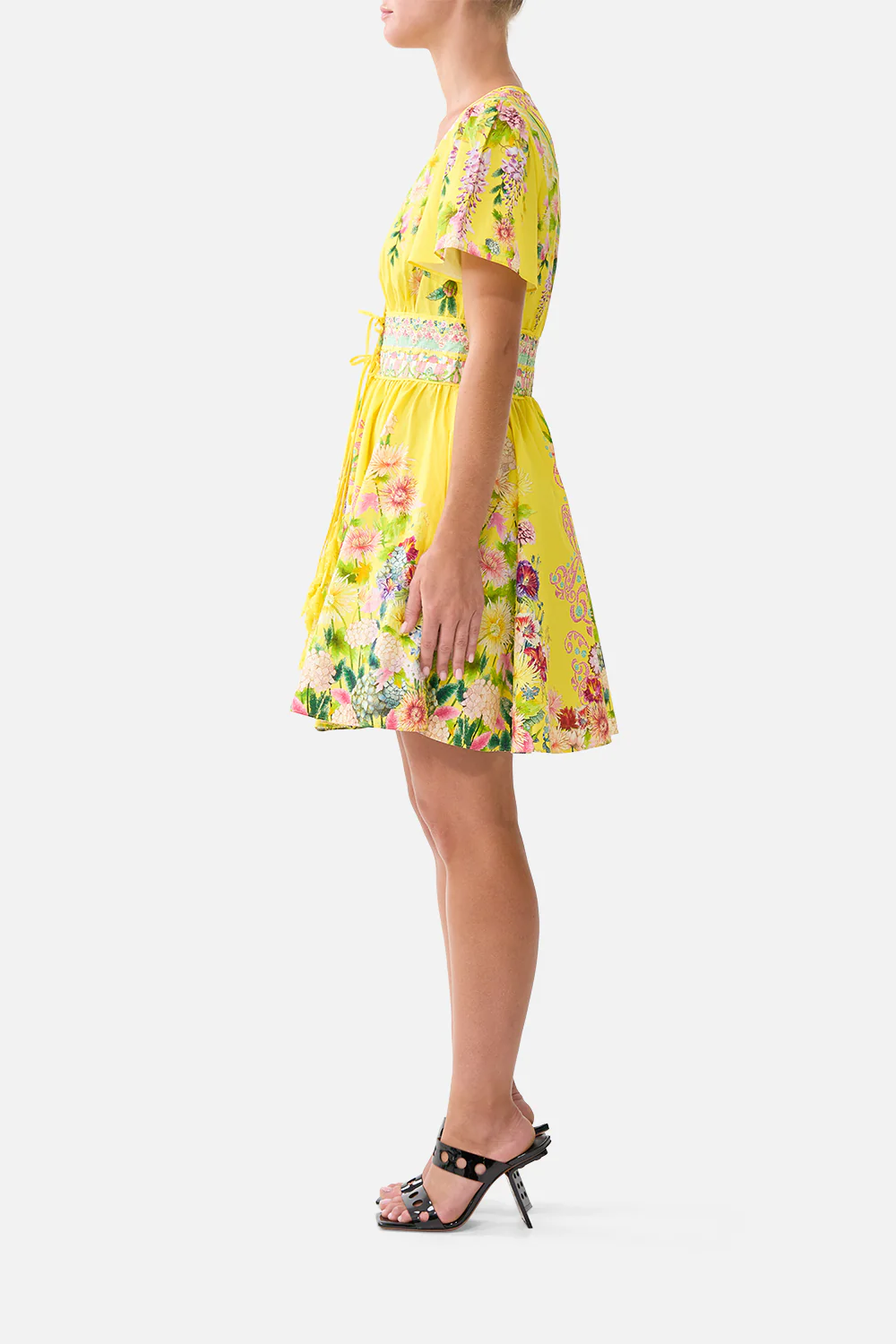 DEEP V MINI DRESS WITH TIES LADY LIMONADA - Image 4