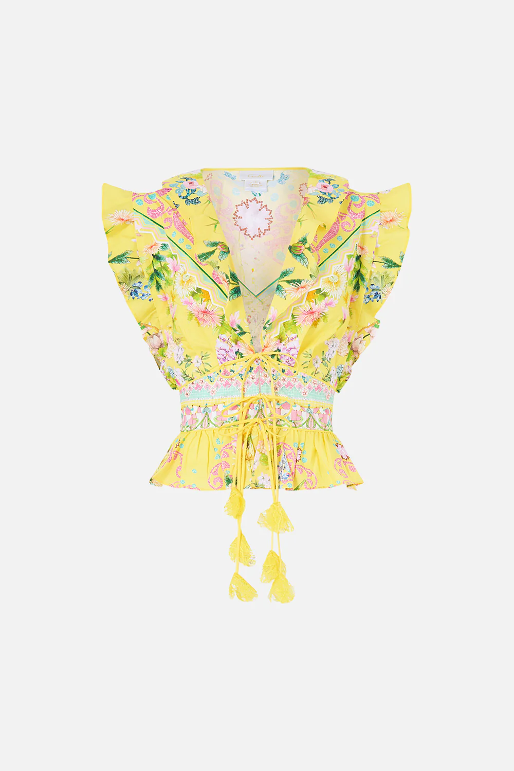 TIE FRONT TOP WITH RUFFLES LADY LIMONADA - Image 3