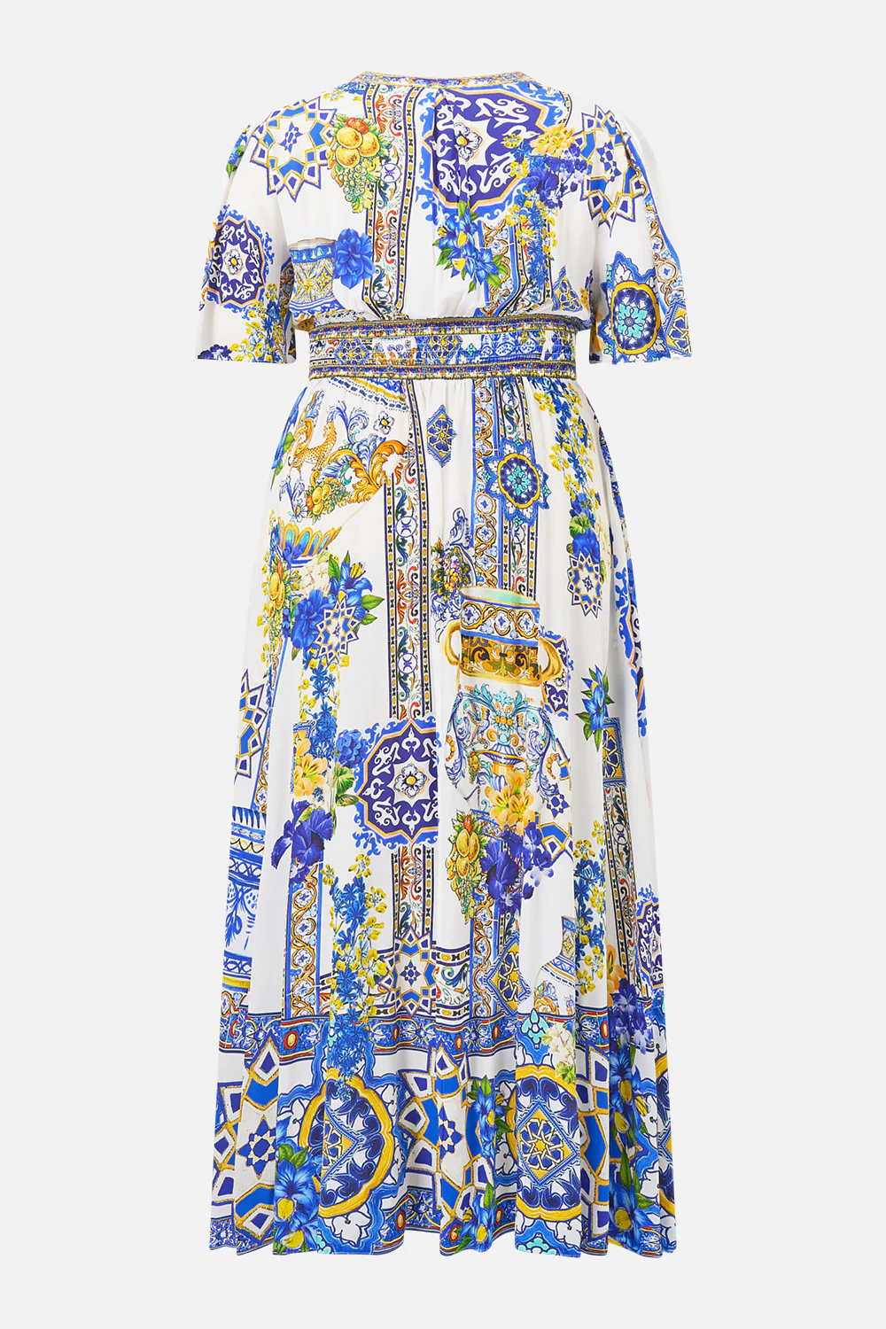 SHAPED WAISTBAND DRESS WITH FLUTTER SLEEVES ESPAÑA NIRVANA - Image 10