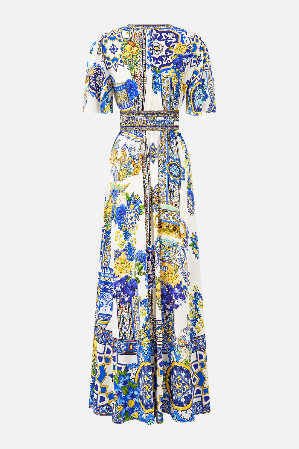 SHAPED WAISTBAND DRESS WITH FLUTTER SLEEVES ESPAÑA NIRVANA - Image 7