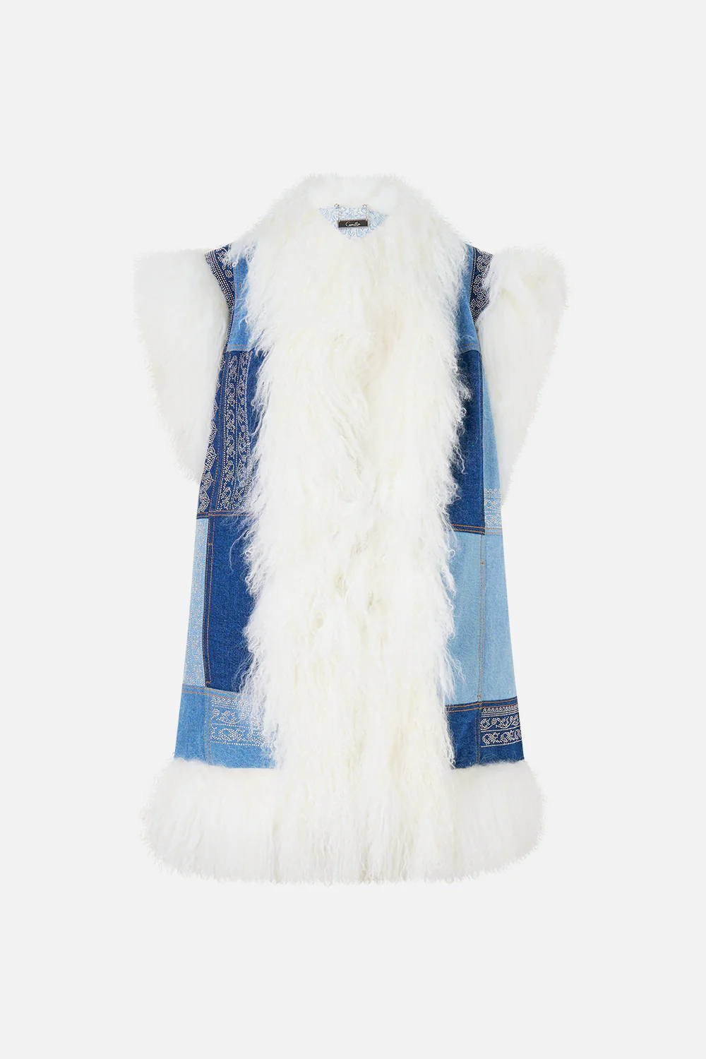 OVERSIZED SHEARLING GILET THE HUM OF THE ALHAMBRA - Image 3