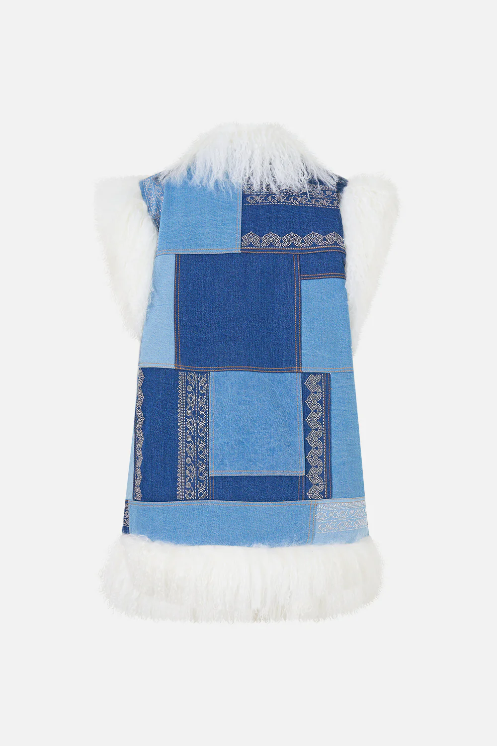 OVERSIZED SHEARLING GILET THE HUM OF THE ALHAMBRA - Image 6