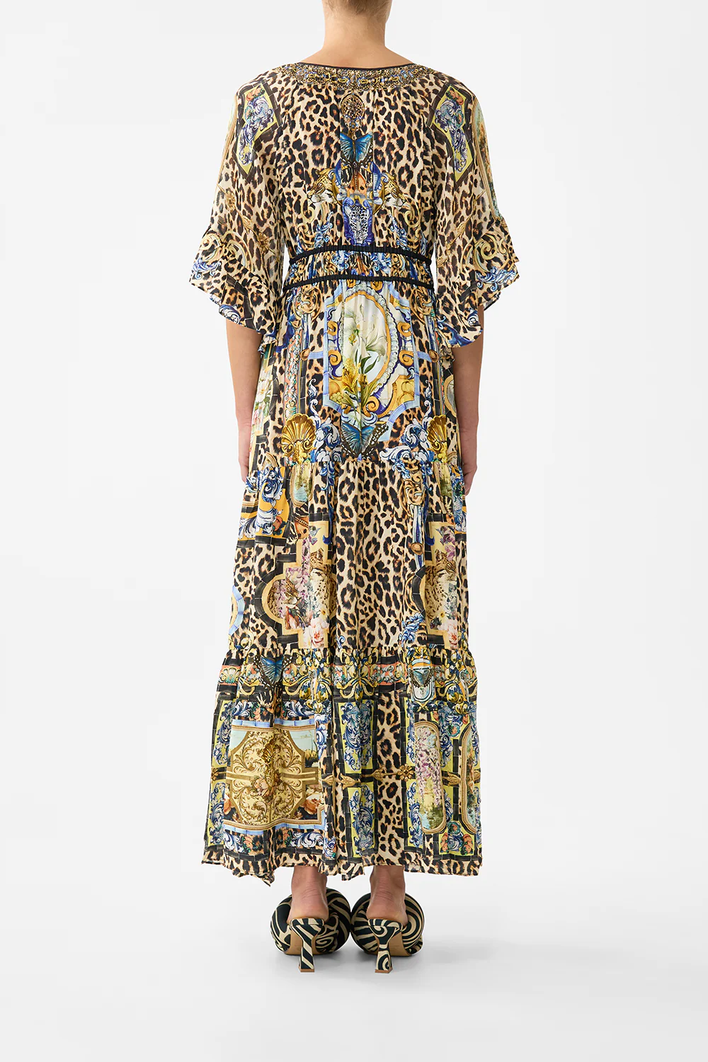 RUFFLE SLEEVE LONG DRESS SEVILLIAN STYLE - Image 2