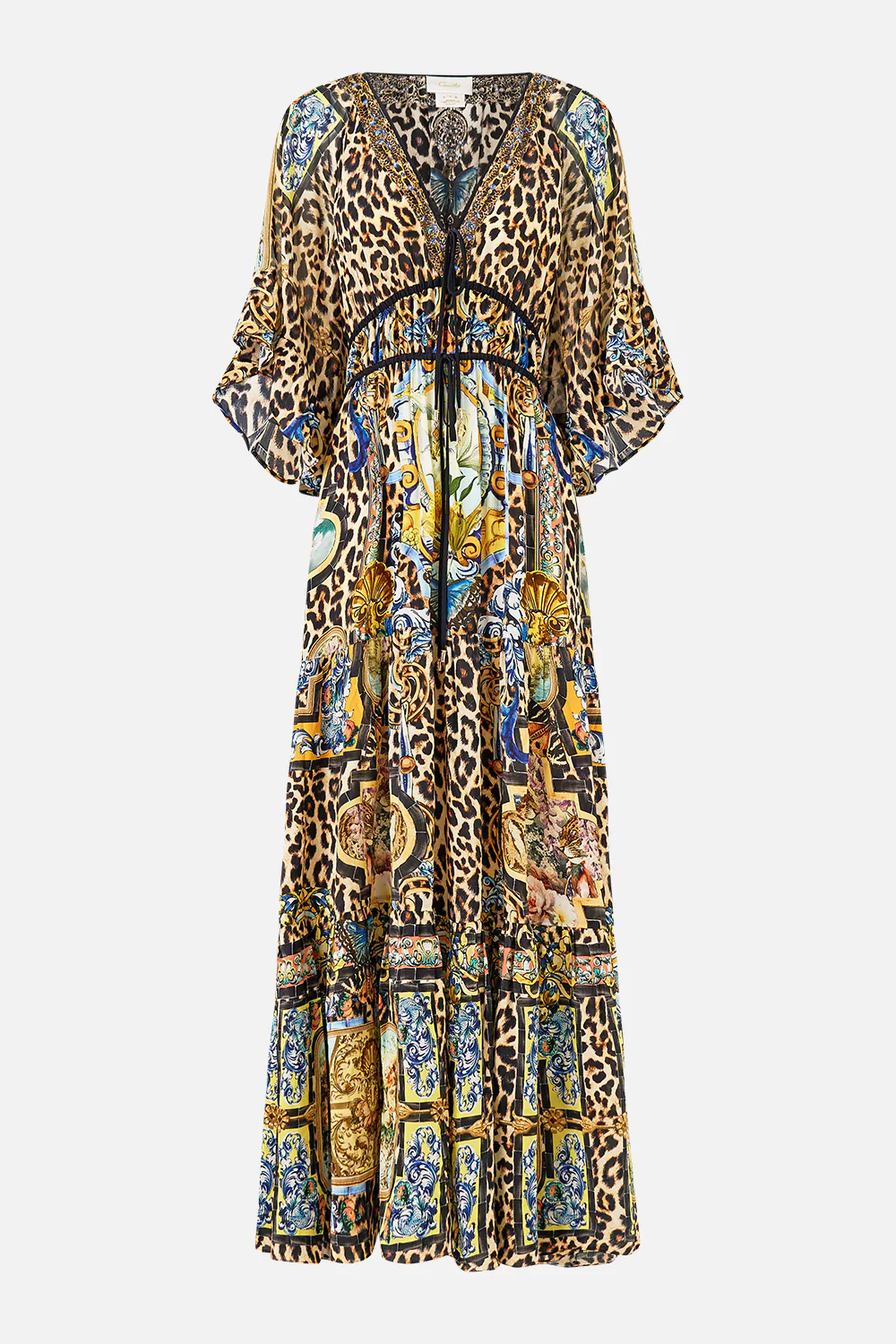 RUFFLE SLEEVE LONG DRESS SEVILLIAN STYLE - Image 3