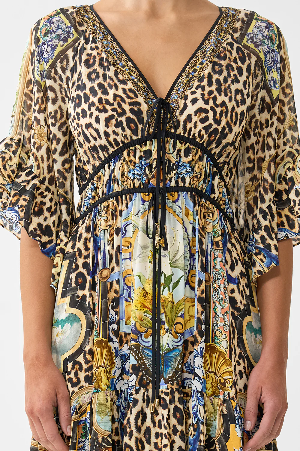 RUFFLE SLEEVE LONG DRESS SEVILLIAN STYLE - Image 6