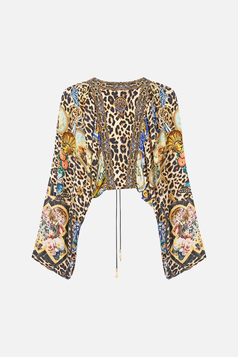 LACE UP FRONT BLOUSON SLEEVE BLOUSE SEVILLIAN STYLE - Image 2