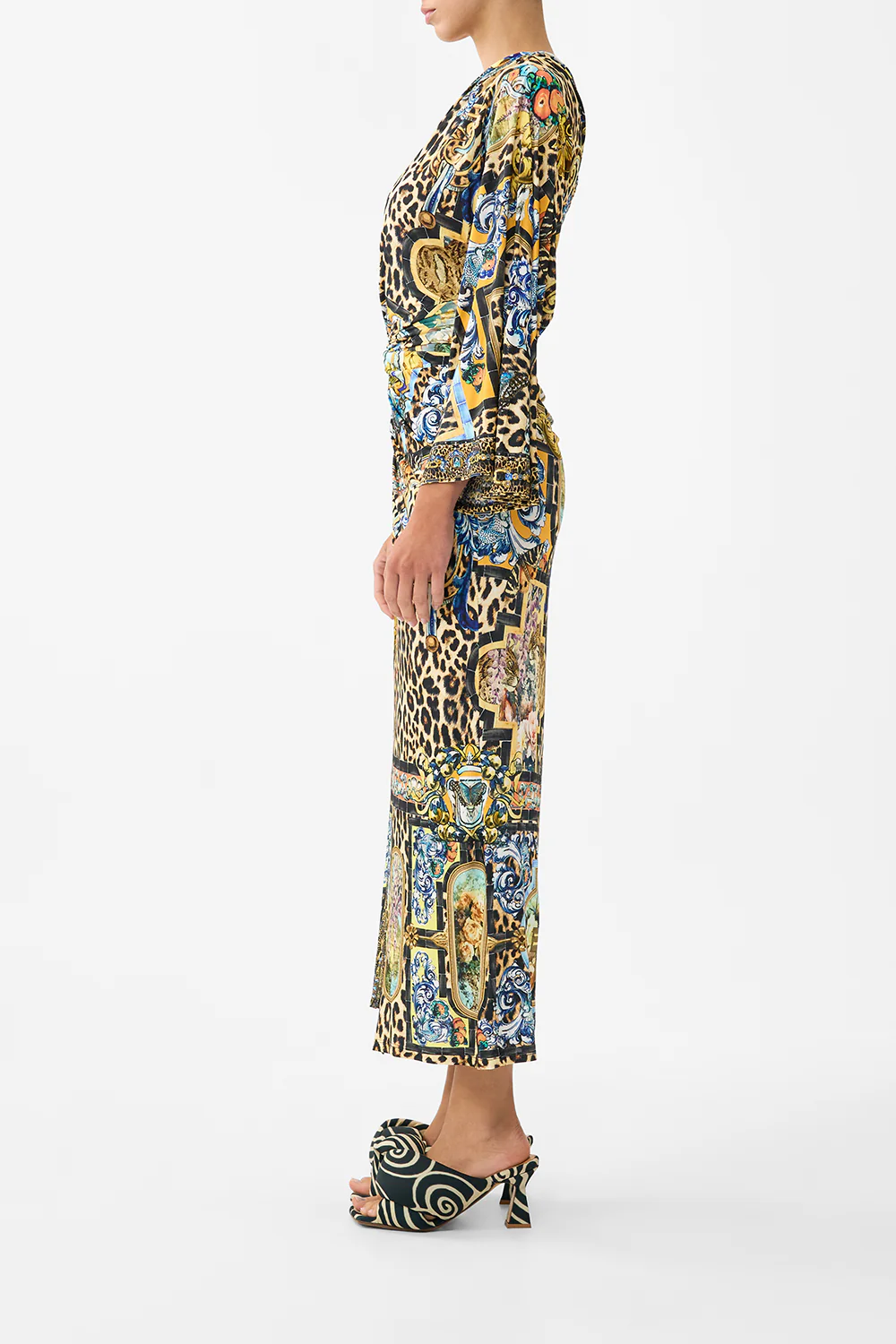 ONE SHOULDER JERSEY DRESS SEVILLIAN STYLE - Image 4