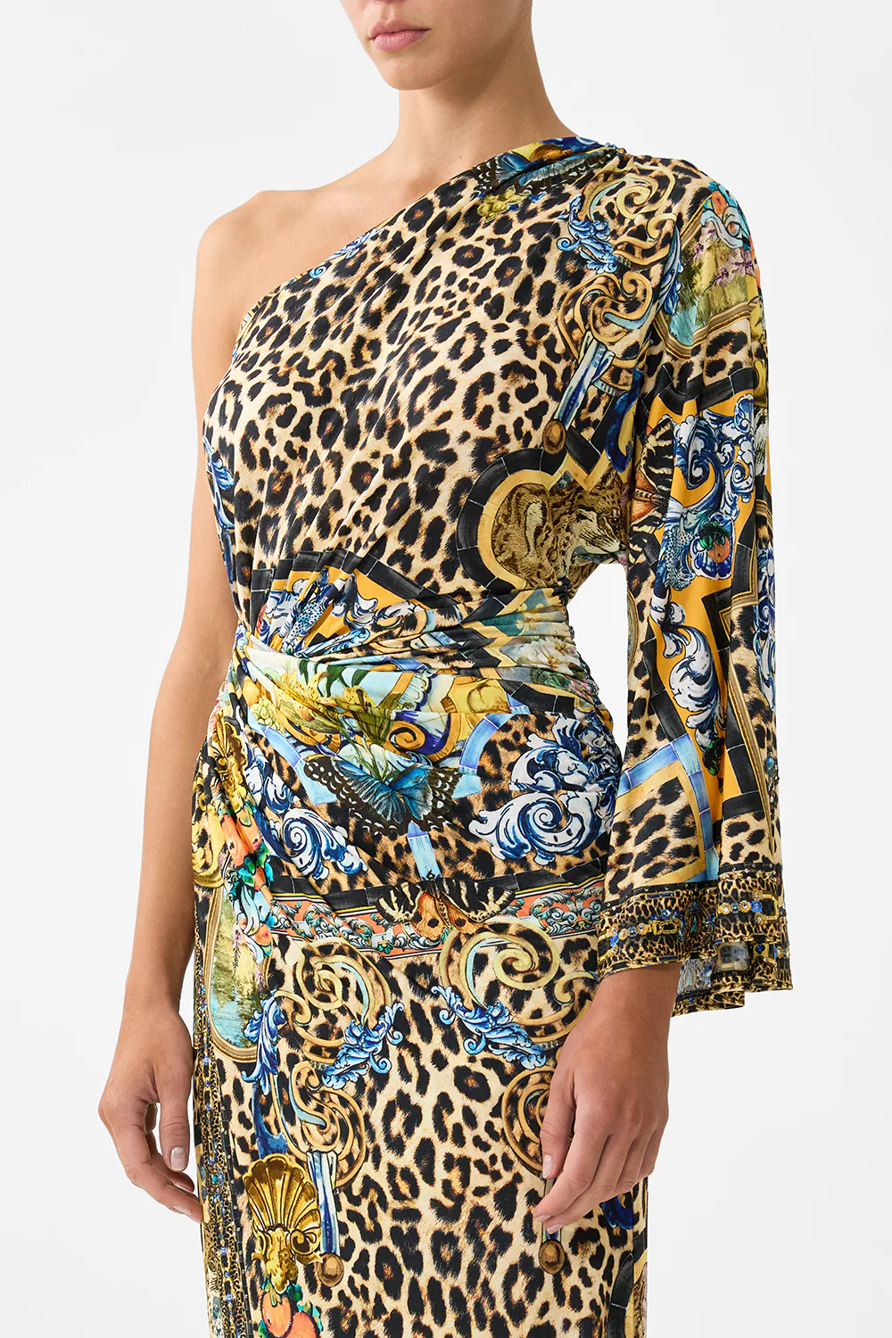 ONE SHOULDER JERSEY DRESS SEVILLIAN STYLE - Image 5